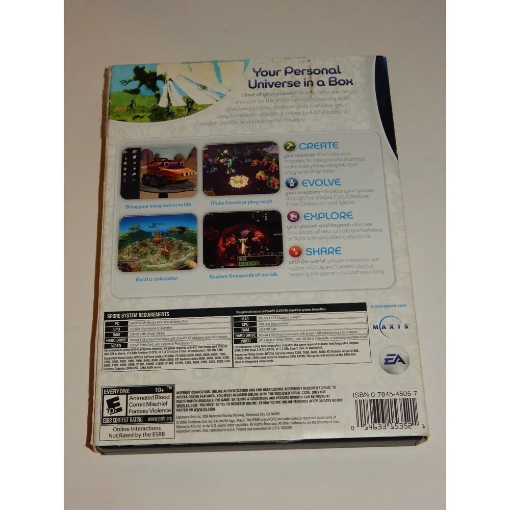 EA Sports Spore (Windows & Mac, 2008) COMPLETE